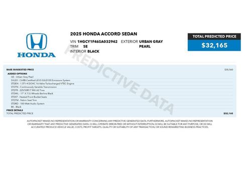 Used 2025 Honda Accord SE image 2