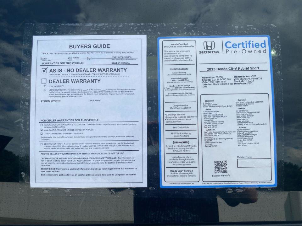 Certified 2023 Honda CR-V Sport image 37