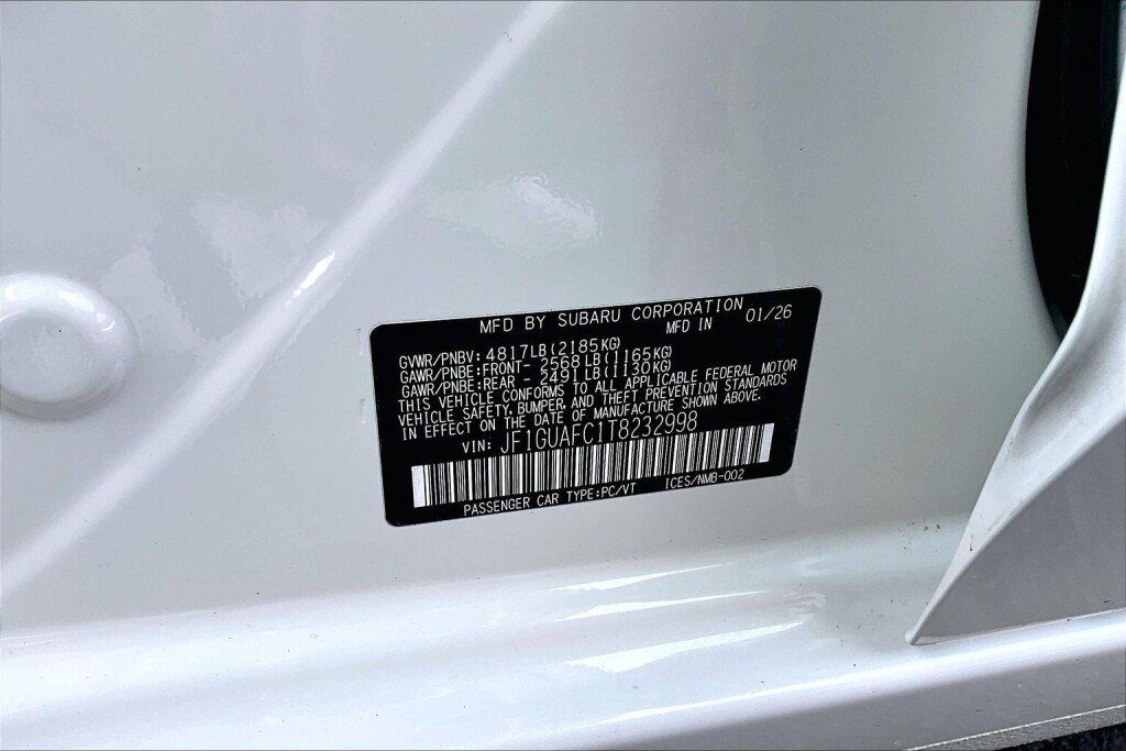Certified 2026 Subaru Impreza 2.0i Sport AWD/4WD image 20