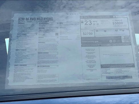 New 2026 Volvo XC90 B6 Ultra w/ Protection Package Premier image 25