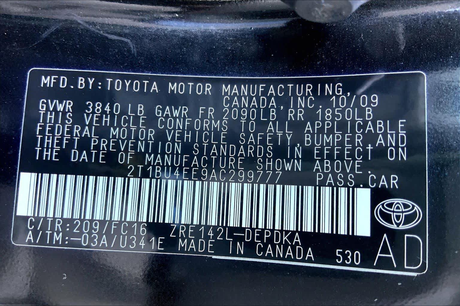 Used 2010 Toyota Corolla LE w/ All Weather Guard Pkg FWD image 32