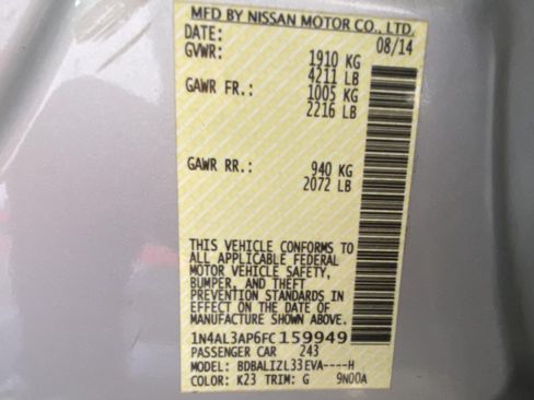 Used 2015 Nissan Altima 2.5 SV FWD image 26