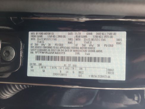 Used 2025 Ford F150 Raptor w/ Equipment Group 803A Raptor R AWD/4WD image 25