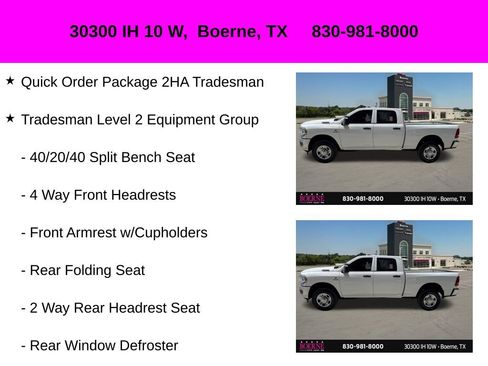 Used 2024 RAM 2500 Tradesman w/ Chrome Appearance Group AWD/4WD image 10