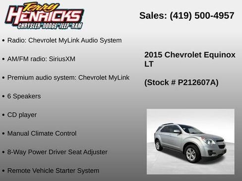 Used 2015 Chevrolet Equinox LT w/ Driver Convenience Package FWD image 23