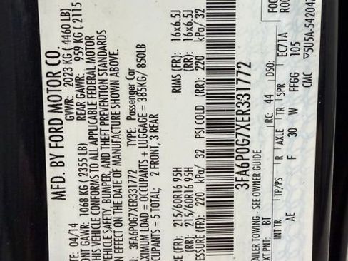 Used 2014 Ford Fusion S FWD image 25