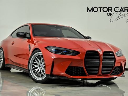 Used 2021 BMW M4 Coupe w/ Executive Package RWD image 1