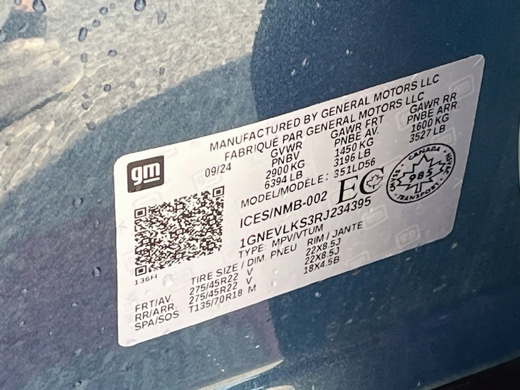 Used 2024 Chevrolet Traverse RS w/ LPO, Floor Liner Package AWD/4WD image 35