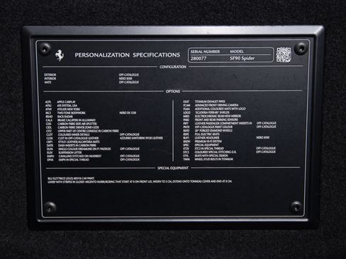 Certified 2022 Ferrari SF90 Spider AWD/4WD image 47