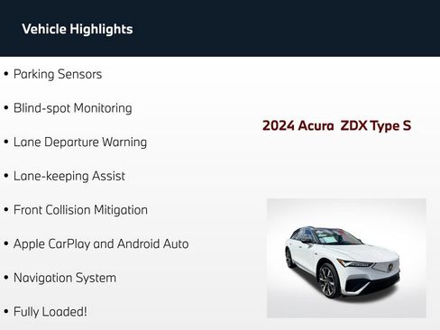 Used 2024 Acura ZDX Type S AWD/4WD image 77
