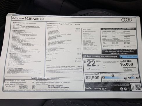 New 2025 Audi S5 Premium Plus image 30
