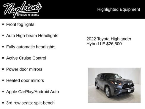 Used 2022 Toyota Highlander LE image 16