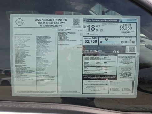 New 2026 Nissan Frontier PRO-4X AWD/4WD image 3