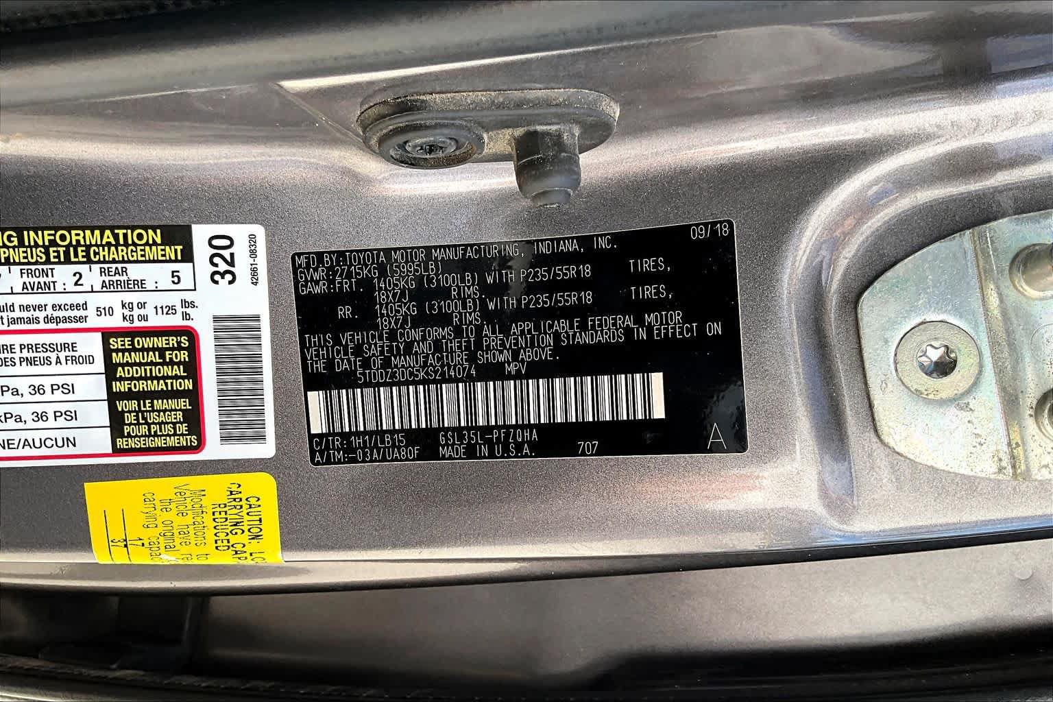 Used 2019 Toyota Sienna Limited Premium AWD/4WD image 27