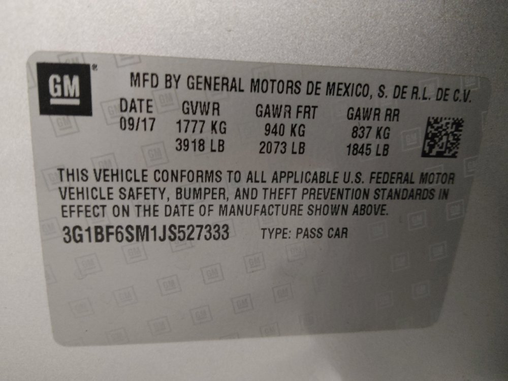 Used 2018 Chevrolet Cruze Premier w/ RS Package FWD image 33