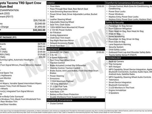 Certified 2023 Toyota Tacoma TRD Sport AWD/4WD image 7