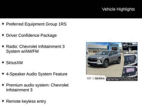 Certified 2024 Chevrolet Trax RS w/ Driver Confidence Package FWD image 4