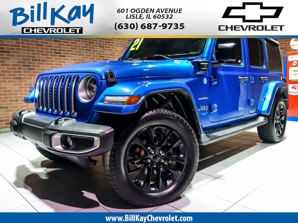 Used 2021 Jeep Wrangler Unlimited Sahara w/ Cold Weather Group AWD/4WD image 1