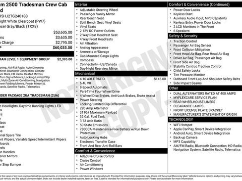 New 2026 RAM 2500 Tradesman AWD/4WD image 4