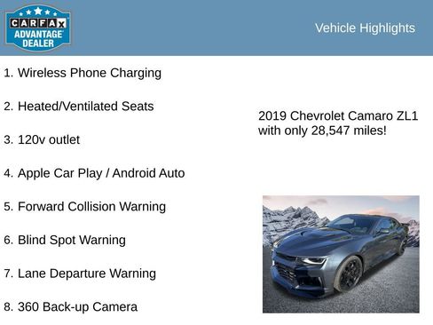 Used 2019 Chevrolet Camaro ZL1 image 23