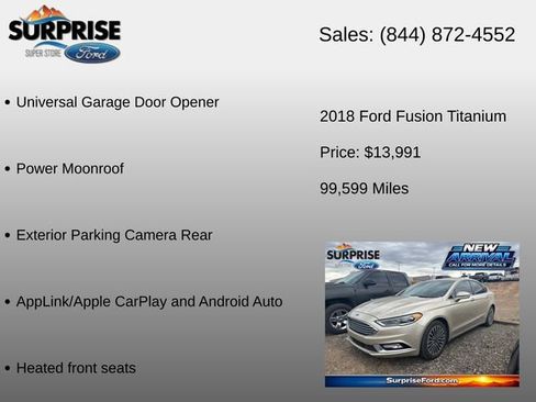 Used 2018 Ford Fusion Titanium AWD/4WD image 12