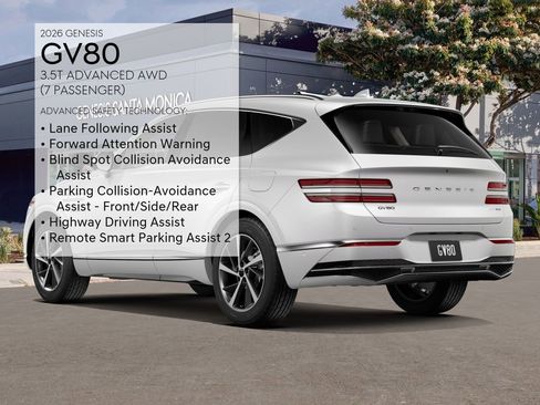 New 2026 Genesis GV80 3.5T Advanced image 7