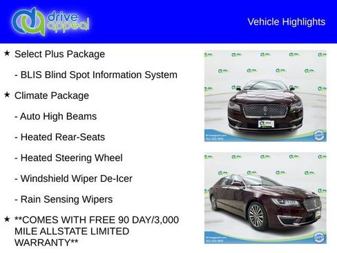 Used 2017 Lincoln MKZ Select w/ Select Plus Package AWD/4WD image 6