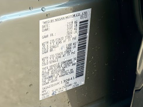Used 2023 Nissan Murano Platinum w/ Cargo Package FWD image 34