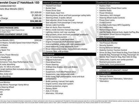 Used 2017 Chevrolet Cruze LT w/ Convenience Package FWD image 3