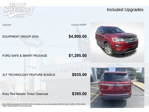 Used 2018 Ford Explorer XLT w/ Equipment Group 202A AWD/4WD image 11