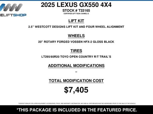 Used 2025 Lexus GX 550 AWD/4WD image 2