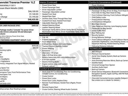 Used 2021 Chevrolet Traverse Premier w/ LPO, Floor Liner Package