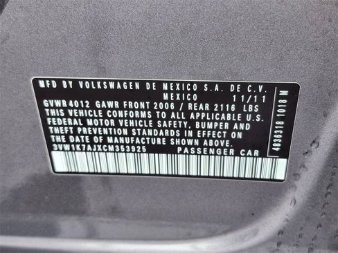 Used 2012 Volkswagen Jetta 2.0L Base image 27