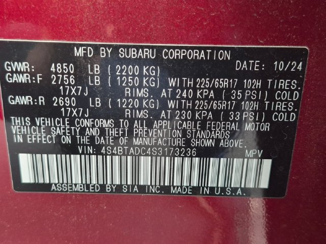 Used 2025 Subaru Outback Premium AWD/4WD image 37