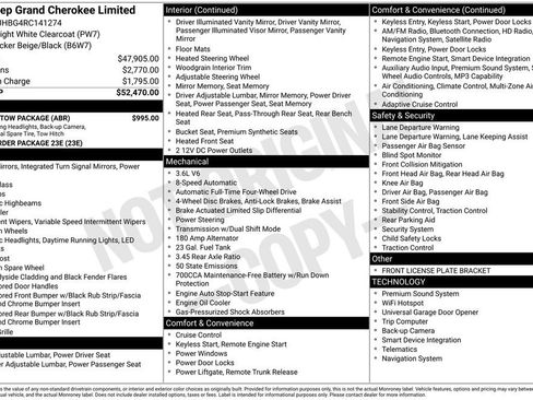 Used 2024 Jeep Grand Cherokee Limited w/ Trailer Tow Package AWD/4WD image 2
