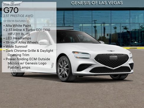 Certified 2026 Genesis G70 2.5T Prestige AWD/4WD image 3