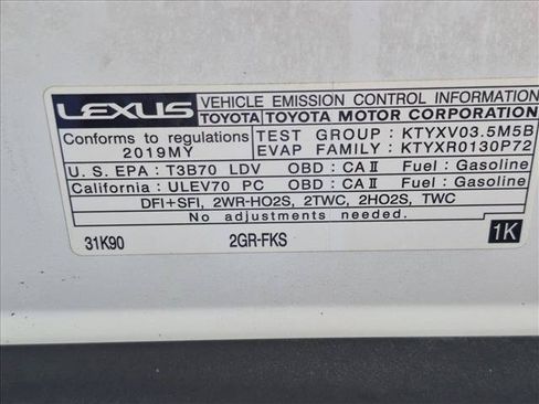 Used 2019 Lexus ES 350 w/ Premium Package FWD image 22