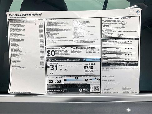 New 2025 BMW 330i Sedan image 43