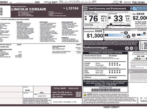 New 2026 Lincoln Corsair Grand Touring AWD/4WD image 4