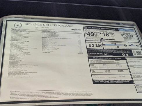 New 2026 Mercedes-Benz S 63 AMG S image 18