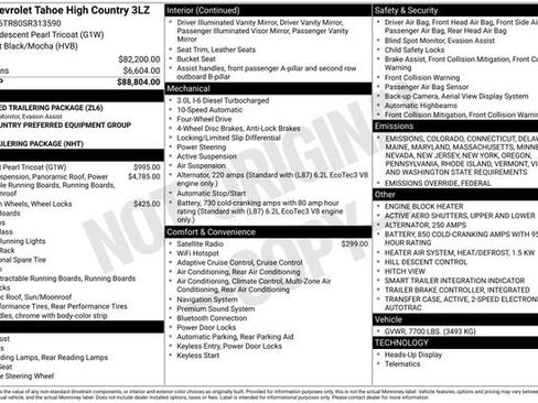 Used 2025 Chevrolet Tahoe High Country image 30