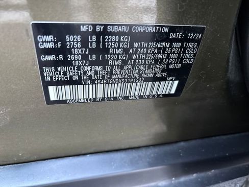 Used 2025 Subaru Outback Limited XT w/ Popular Package #2 image 9