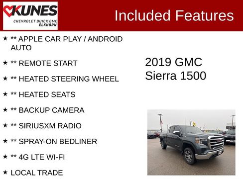 Used 2019 GMC Sierra 1500 SLE w/ SLE Value Package image 2