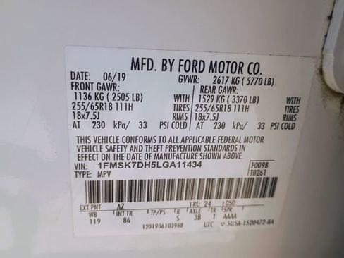 Used 2020 Ford Explorer XLT RWD image 20