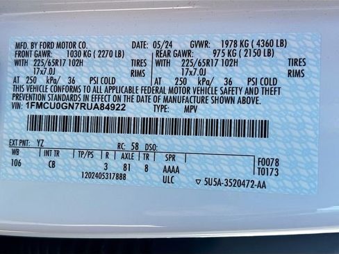 Used 2024 Ford Escape Active w/ Cold Weather Package image 42