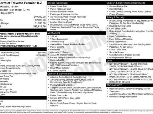 Certified 2022 Chevrolet Traverse Premier image 38