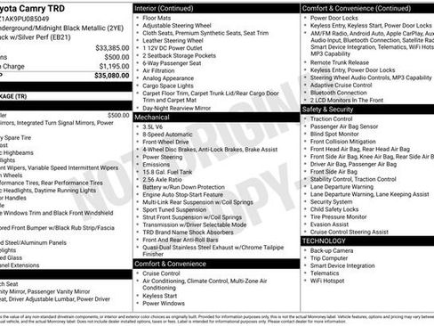 Used 2023 Toyota Camry TRD image 8