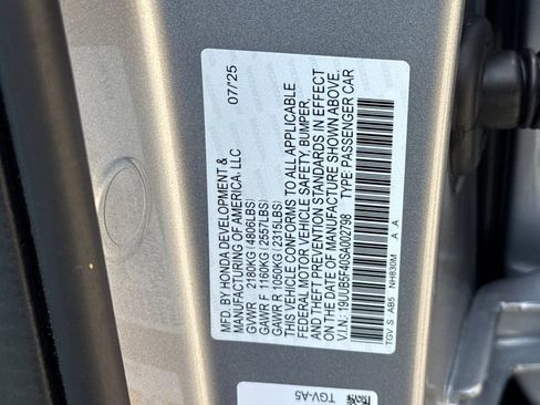 Certified 2025 Acura TLX w/ Technology Package FWD image 38