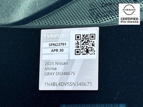 Certified 2025 Nissan Altima 2.5 SV FWD image 30