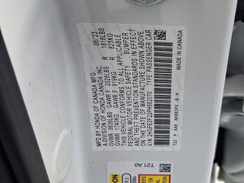 Certified 2023 Honda Civic LX image 27